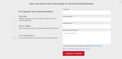 Op welke manieren kunnen boekers mij contacteren op Gigstarter?