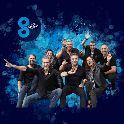 Feest- en coverband Out Of School, Coverband, Pop, Disco band